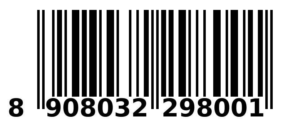 Scannable barcode 8908032298001